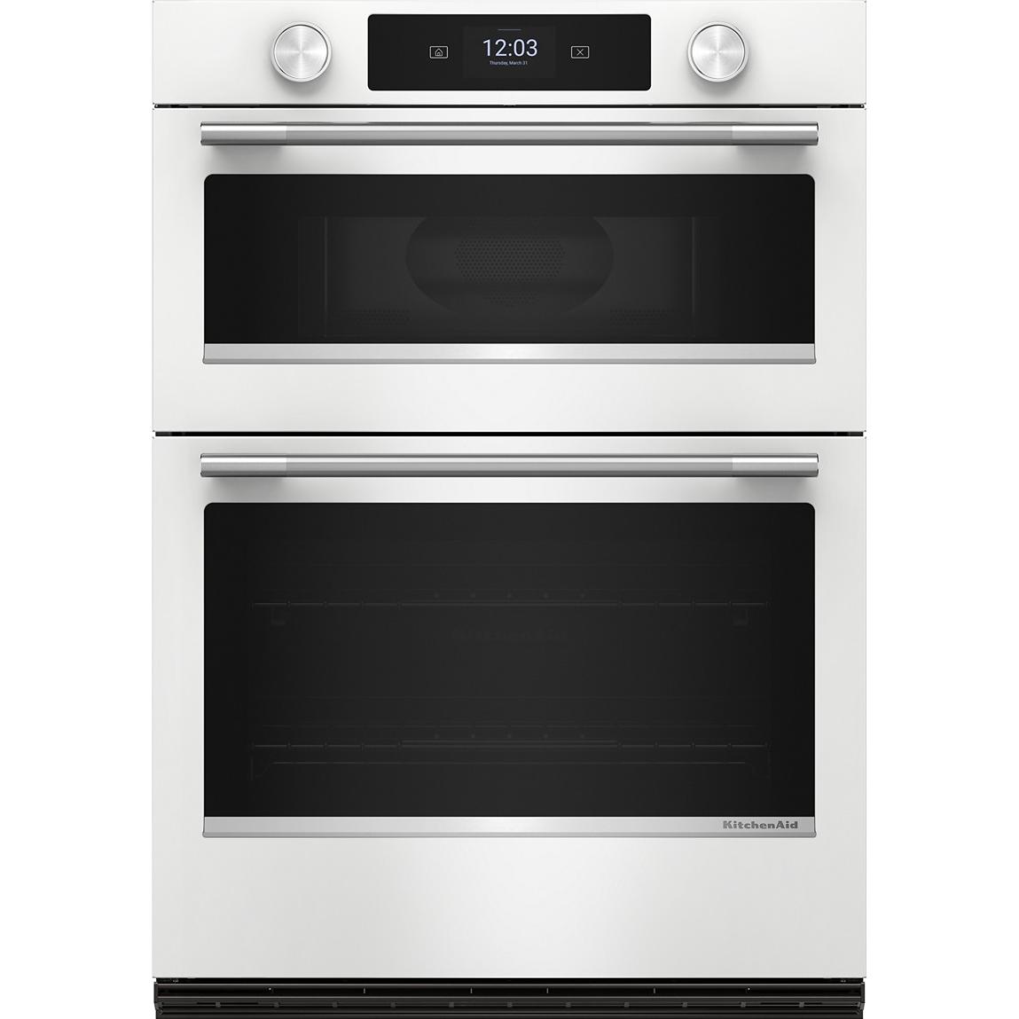 KitchenAid 30-inch Built-in Combination Wall Oven with Microwave Oven with Convection Technology KOEC730SWH IMAGE 1
