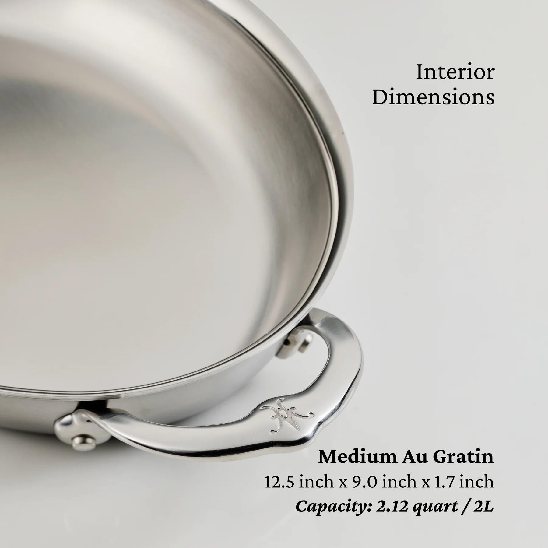 Hestan Provisions Stainless Steel Oval Au Gratin Dish 30cm 31722 IMAGE 6