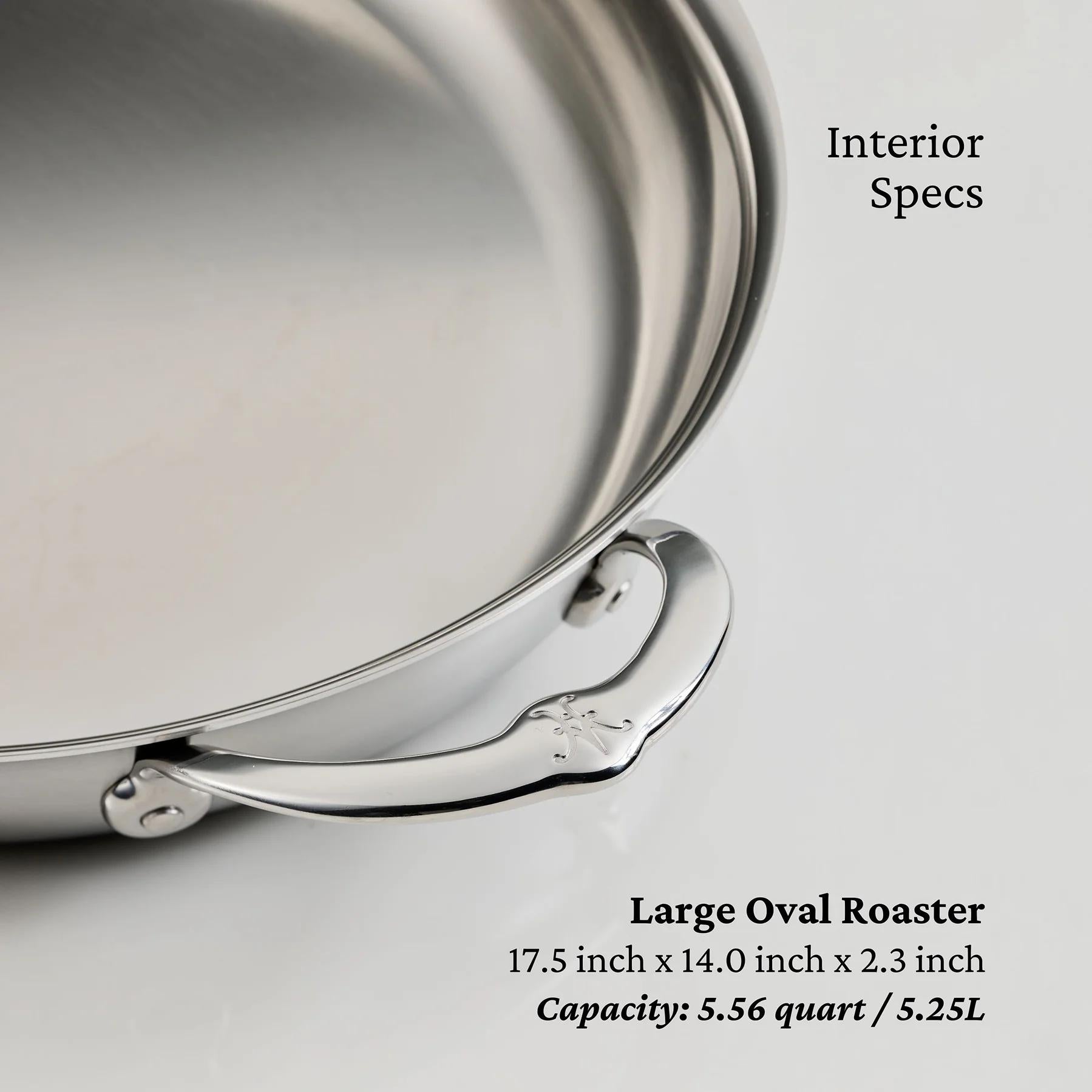 Hestan Provisions Stainless Steel Oval Au Gratin Dish 36cm 31723 IMAGE 5
