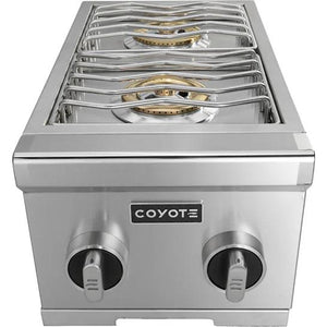 Coyote 12-inch Built-In Double Side Burner C3DB LP IMAGE 1