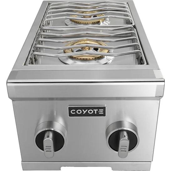 Coyote 12-inch Built-In Double Side Burner C3DB LP IMAGE 1
