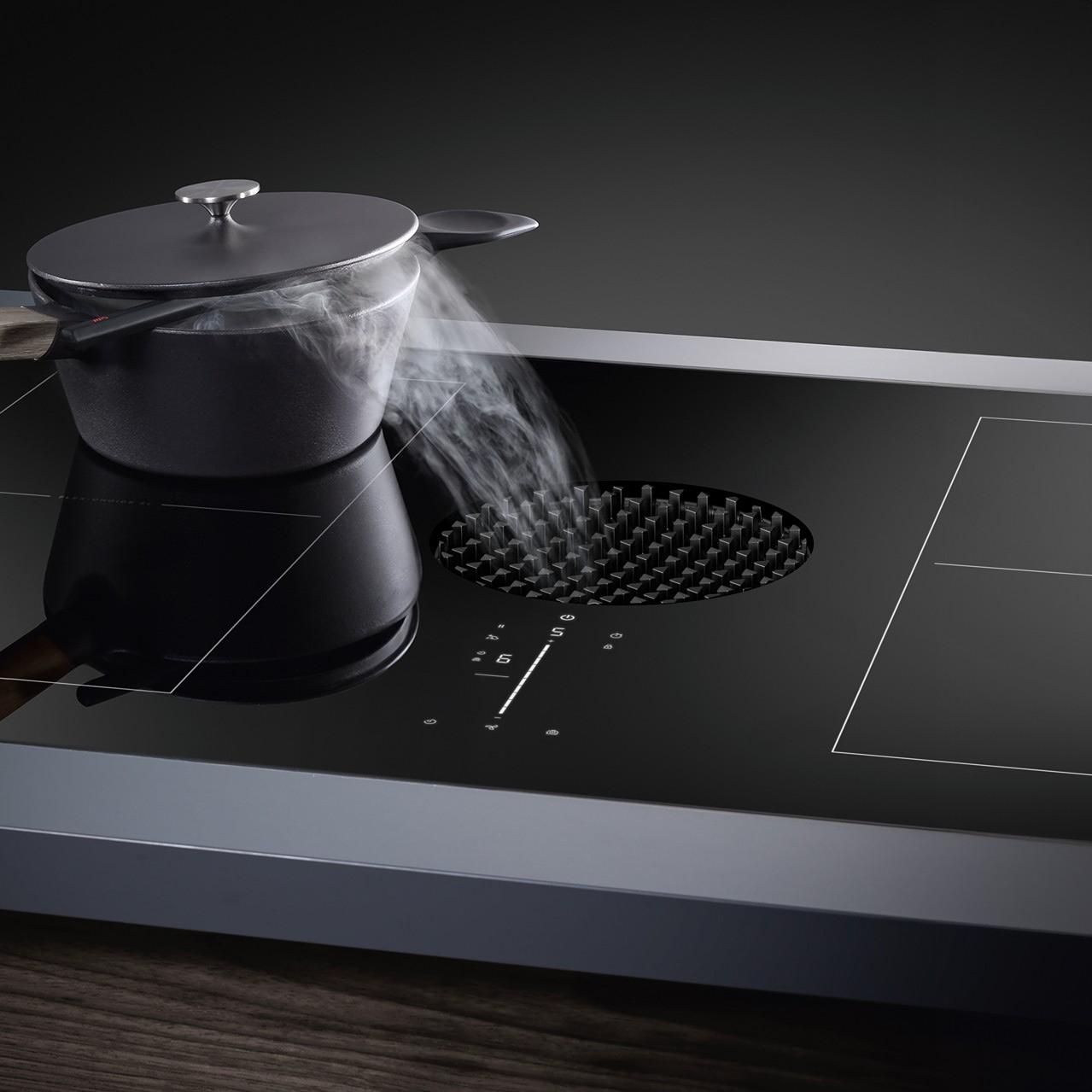 JennAir 36-inch Built-in Induction Cooktop with Downdraft Ventilation JIDT836SBL IMAGE 11