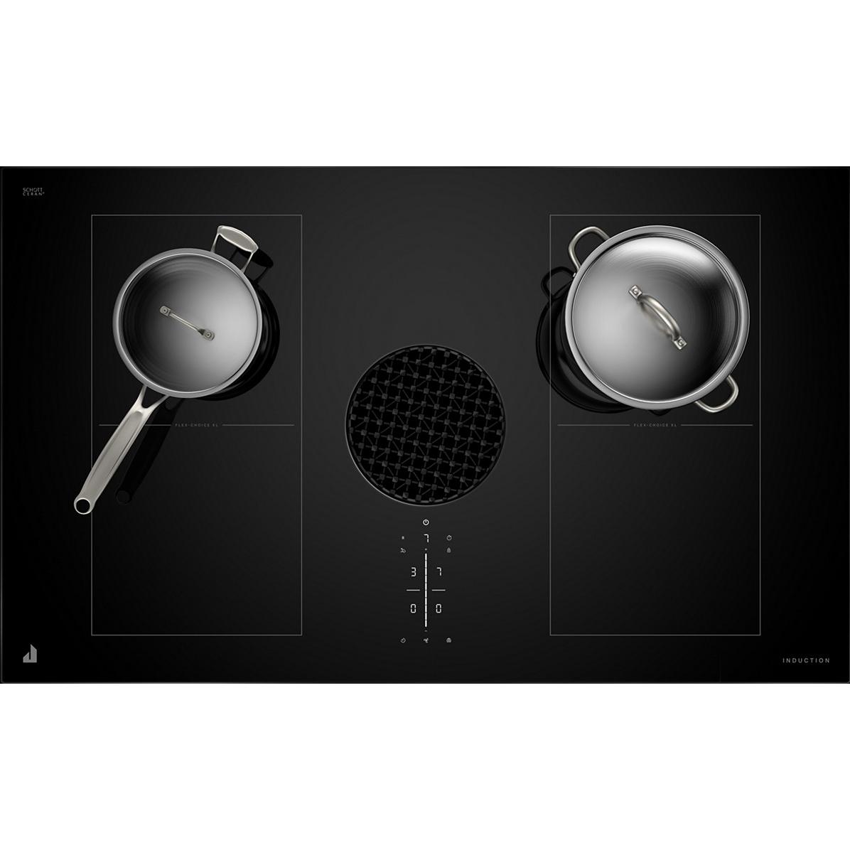 JennAir 36-inch Built-in Induction Cooktop with Downdraft Ventilation JIDT836SBL IMAGE 2