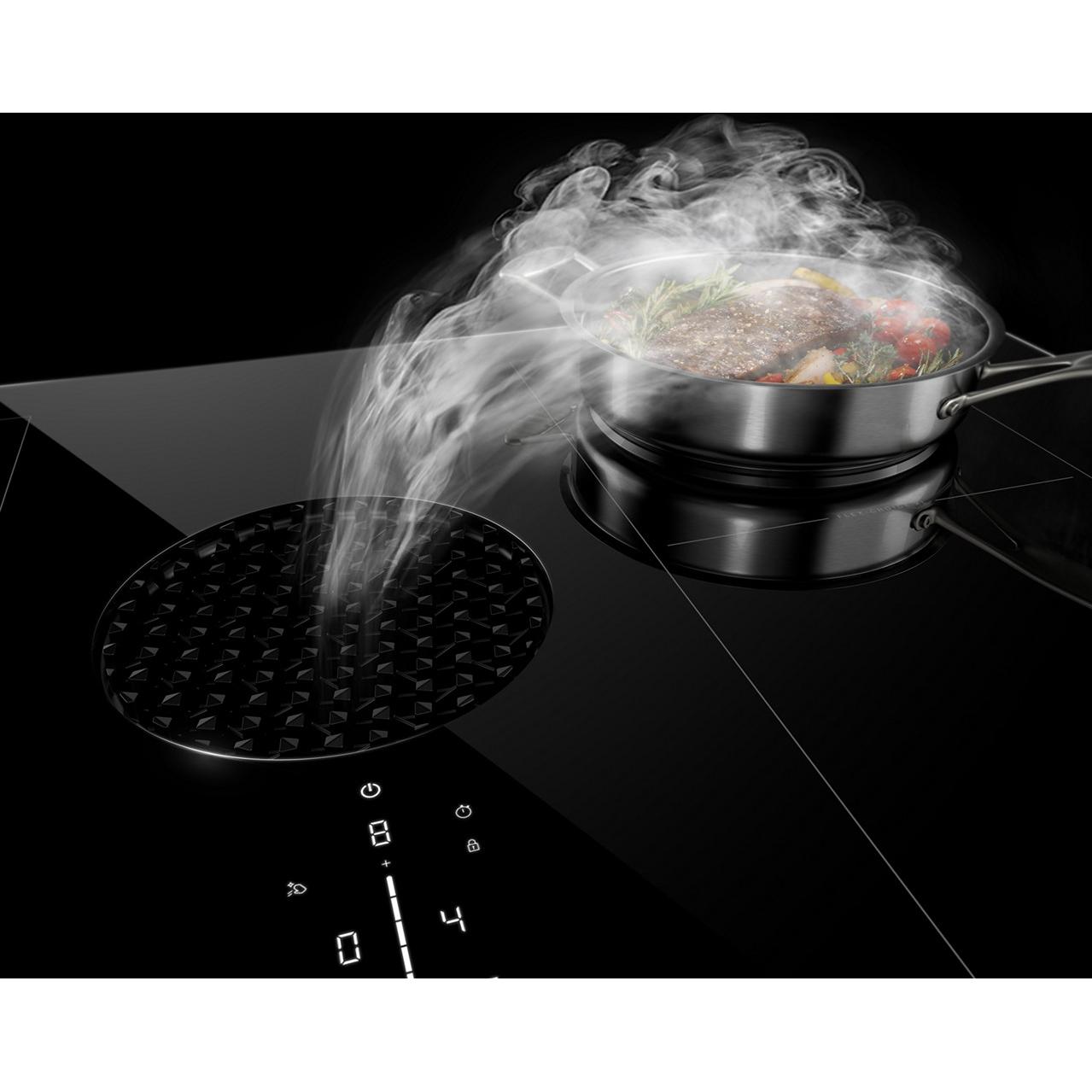 JennAir 36-inch Built-in Induction Cooktop with Downdraft Ventilation JIDT836SBL IMAGE 3