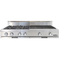 Capital 48-inch Built-in Gas Rangetop with 4 Burners and Grill GRT484BB-L IMAGE 1