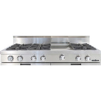 Capital 48-inch Built-in Gas Rangetop with 6 Burners and Griddle GRT484G2-L IMAGE 1