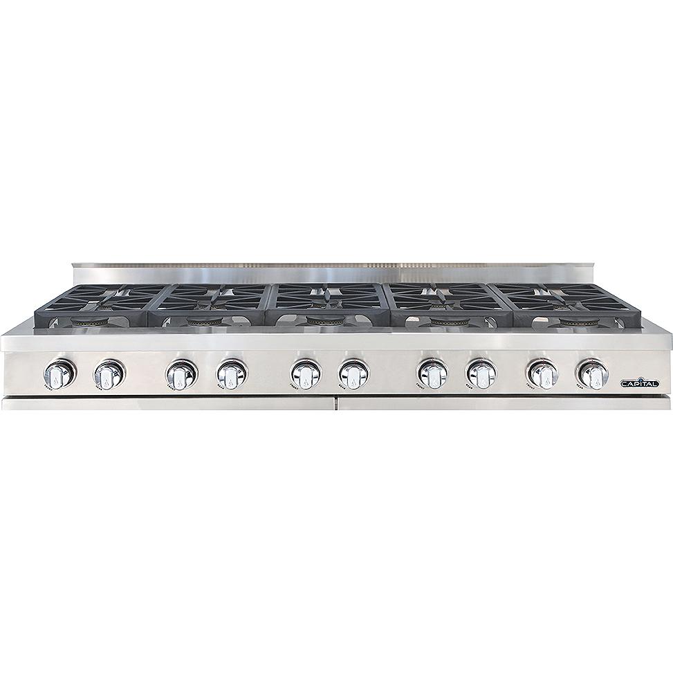 Capital 60-inch Built-in Gas Rangetop with 10 Burners GRT6010-N IMAGE 1