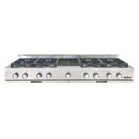 Capital 60-inch Built-in Gas Rangetop with 8 Burners and Grill GRT604B4-N IMAGE 1