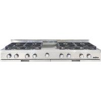 Capital 60-inch Built-in Gas Rangetop with 8 Burners and Griddle GRT604G4-N IMAGE 1