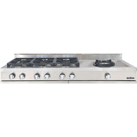 Capital 60-inch Built-in Gas Rangetop with 6 Burners and Wok GRT606W-N IMAGE 1