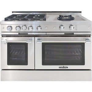 Capital 48-inch Freestanding Gas Range with 4 Burners and Open Wok Burner GSCR484CW-N IMAGE 1