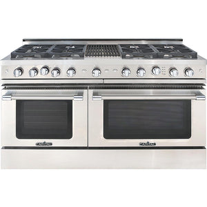 Capital 60-inch Freestanding Gas Range with 8 Burners and Grill GSCR604B4-L IMAGE 1