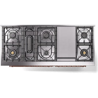 iLVE 60-inch Freestanding Dual Fuel Range with Griddle and Solid Door UN60FQNMPWHPLP IMAGE 3