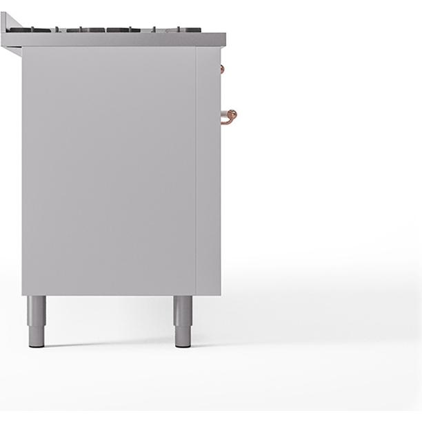 iLVE 60-inch Freestanding Dual Fuel Range with Griddle and Solid Door UN60FQNMPWHPLP IMAGE 4