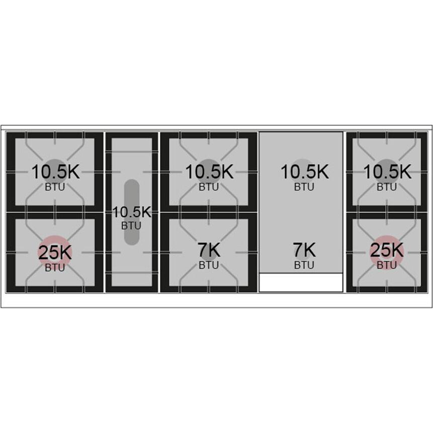iLVE 60-inch Freestanding Dual Fuel Range with Griddle and Solid Door UN60FQNMPWHPLP IMAGE 6