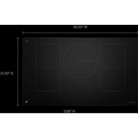 JennAir 36-inch Built-in Induction Cooktop JICT736SB IMAGE 8