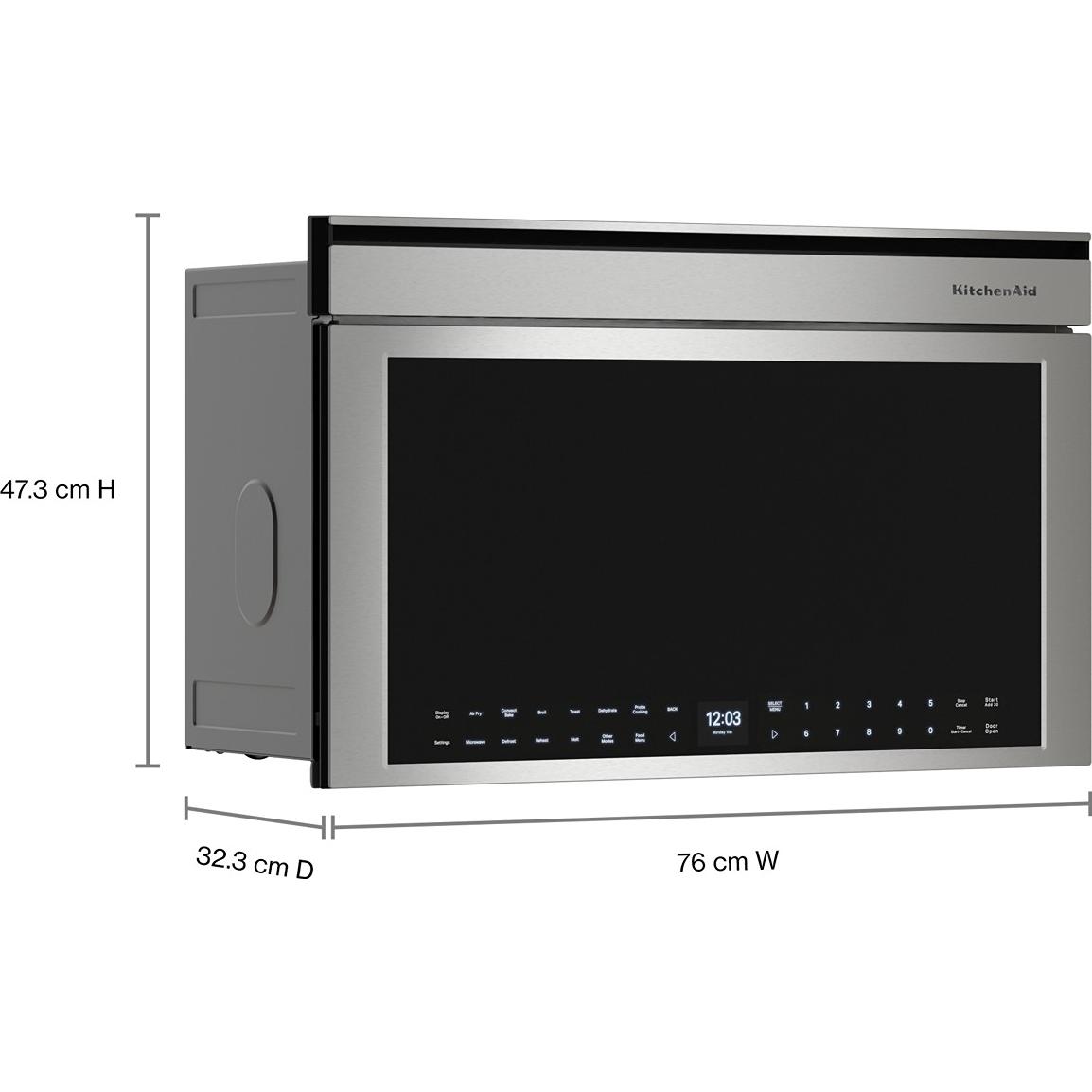 KitchenAid 30-inch, 1.1 cu. ft. Built-in Microwave Oven with Air Fry Mode YKMBT730SPS IMAGE 7