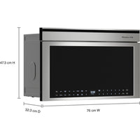 KitchenAid 30-inch, 1.1 cu. ft. Built-in Microwave Oven with Air Fry Mode YKMBT730SPS IMAGE 7
