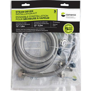 Comerco Flexible Steam Dryer Installation Kit - 72" / 1.8 m 3299.10701 IMAGE 1