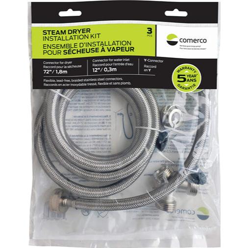 Comerco Flexible Steam Dryer Installation Kit - 72" / 1.8 m 3299.10701 IMAGE 1