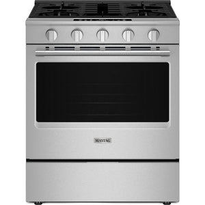 Maytag 30-inch Slide-in Gas Range with Convection Technology MSGS7030SZ IMAGE 1