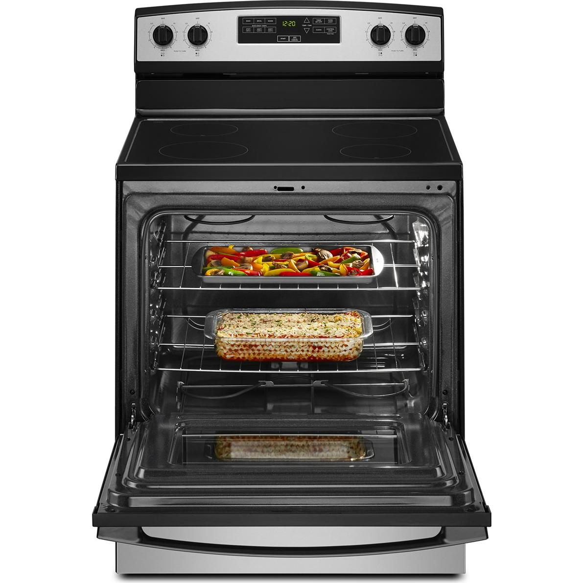 Amana 30-inch Electric Range with Extra-Large Oven Window YAER6203MSS IMAGE 3