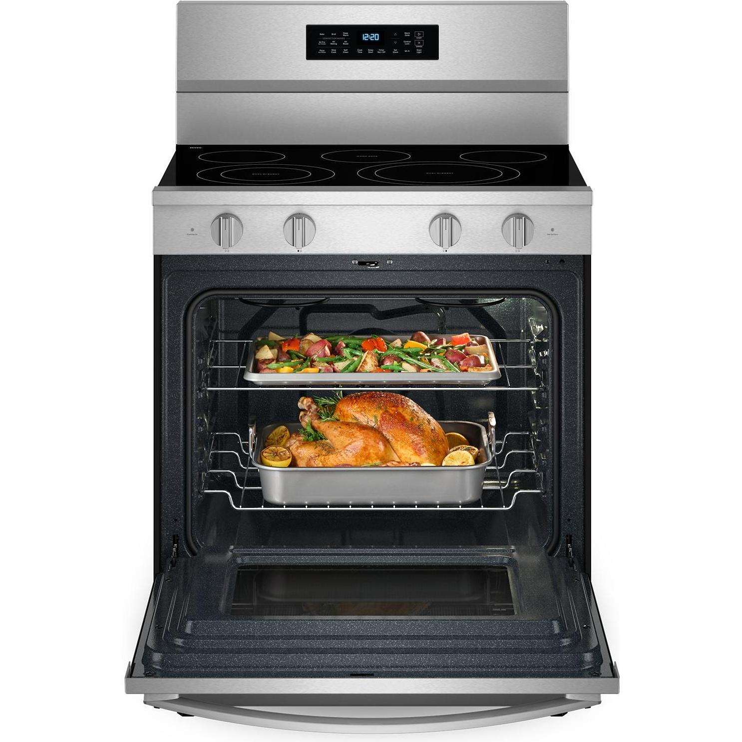 Whirlpool 30-inch Freestanding Electric Range with Air Cooking Technology YWFES7030SZ IMAGE 3