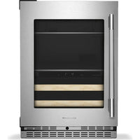 KitchenAid 24" Beverage Center with Glass Door and Wood-Front Racks KUBL524SPS IMAGE 1
