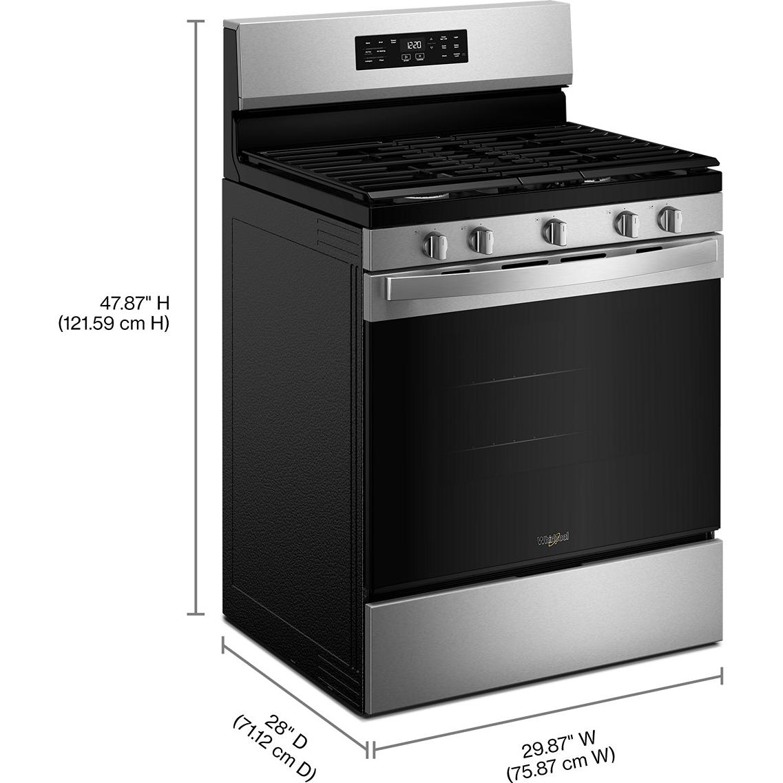 Whirlpool 30-inch Gas Range with Air Cooking Technology and Steam Clean WFGS4530SZ IMAGE 13