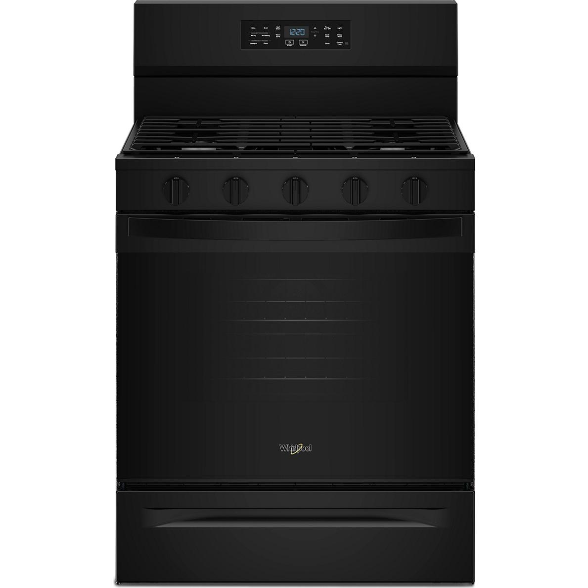Whirlpool 30-inch Gas Range with Air Cooking Technology WFGS5730SB IMAGE 1