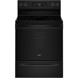 Whirlpool 30-inch Electric Range with Air Cooking Technology and Steam Clean YWFES4530SB IMAGE 1