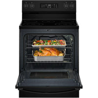 Whirlpool 30-inch Electric Range with Air Cooking Technology and Steam Clean YWFES4530SB IMAGE 3