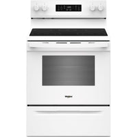 Whirlpool 30-inch Electric Range with Air Cooking Technology and Steam Clean YWFES4530SW IMAGE 1