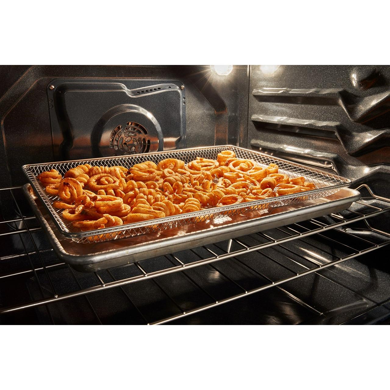 Whirlpool 30-inch Electric Range with Air Cooking Technology and Steam Clean YWFES4530SW IMAGE 4