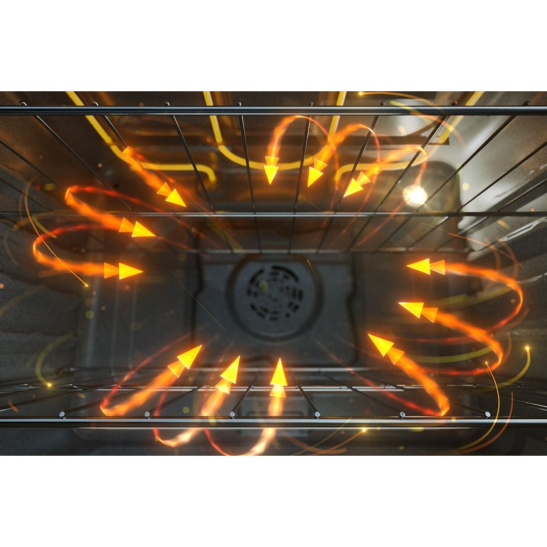 Whirlpool 30-inch Electric Range with Air Cooking Technology and Steam Clean YWFES4530SW IMAGE 5