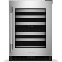 KitchenAid 24-inch Undercounter Wine Cellar with Full-Extension Metal-Front Racks KUWR324SSB IMAGE 2