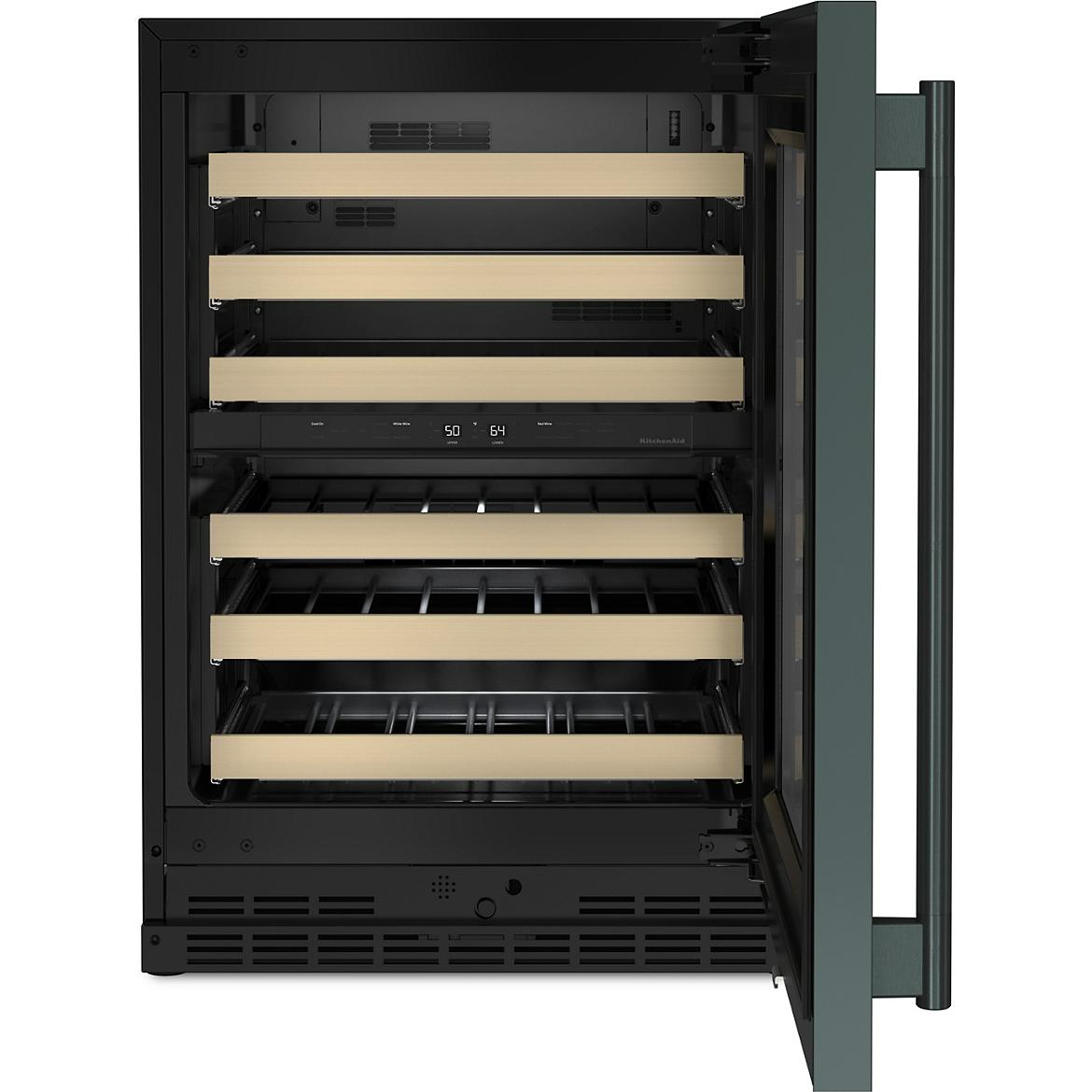 KitchenAid 24-inch Undercounter Wine Cellar with Full-Extension Wood-Front Racks KUWR524SJP IMAGE 2