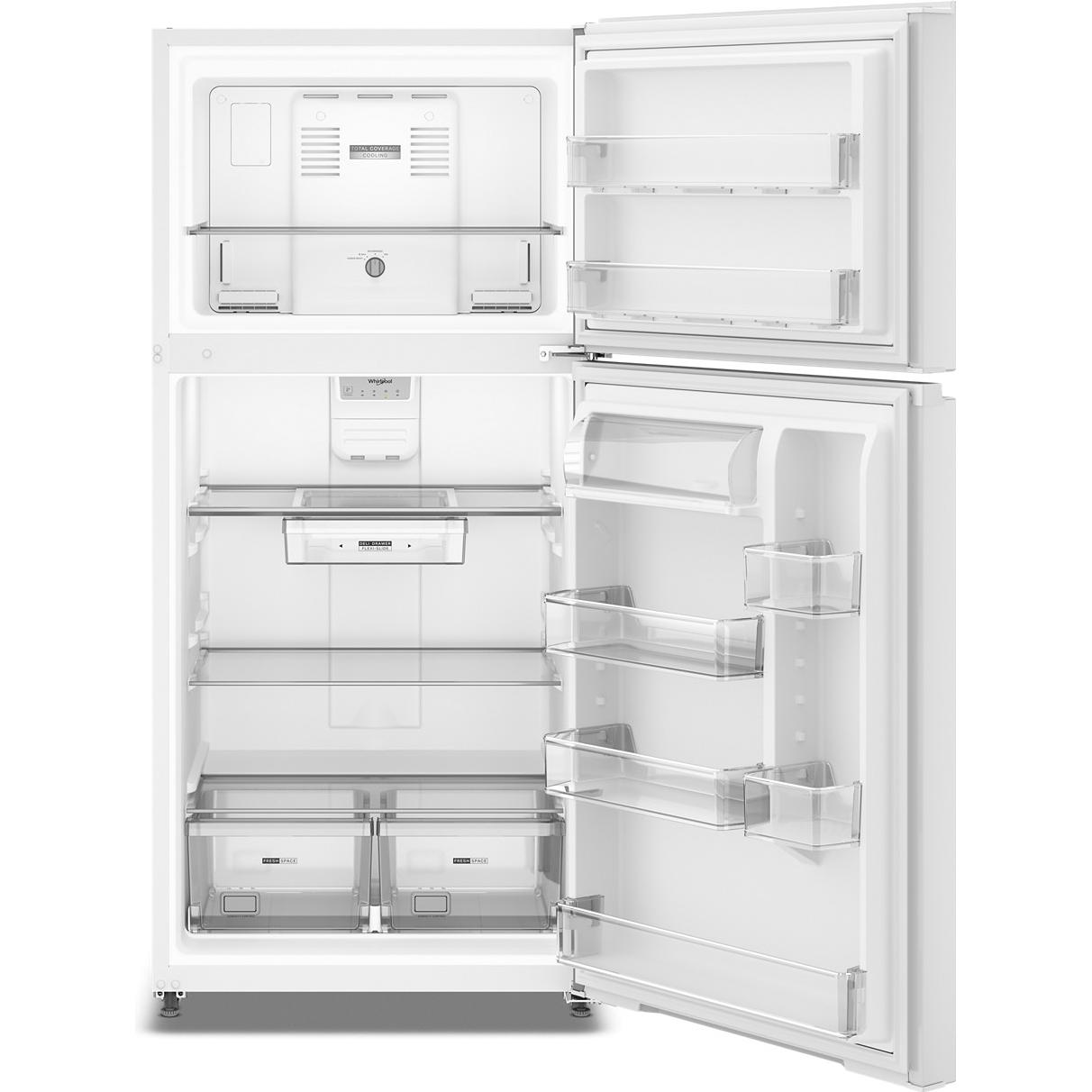 Whirlpool Freestanding Top Freezer Refrigerator WRTX5419SW IMAGE 2