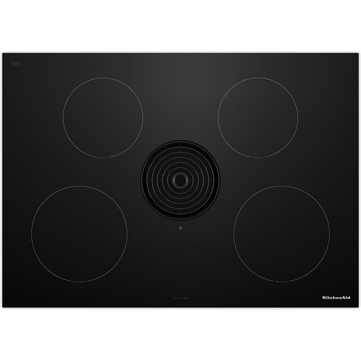 KitchenAid 30-inch Built-in NextGen Induction Cooktop with Downdraft Ventilation System KCID930SBL IMAGE 1