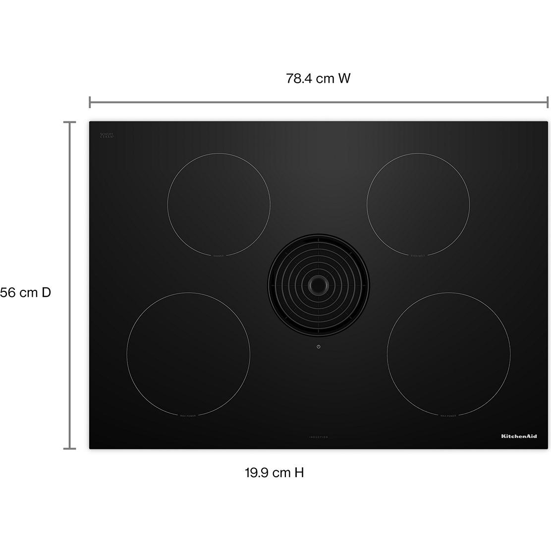 KitchenAid 30-inch Built-in NextGen Induction Cooktop with Downdraft Ventilation System KCID930SBL IMAGE 6