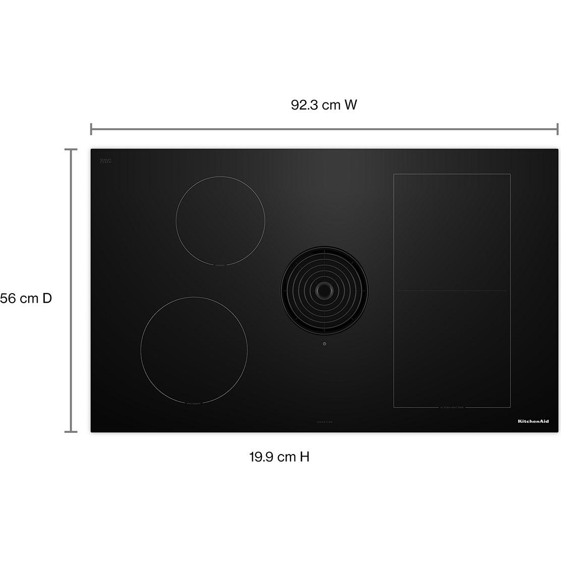 KitchenAid 36-inch Built-in NextGen Induction Cooktop with Downdraft Ventilation System KCID936SBL IMAGE 9