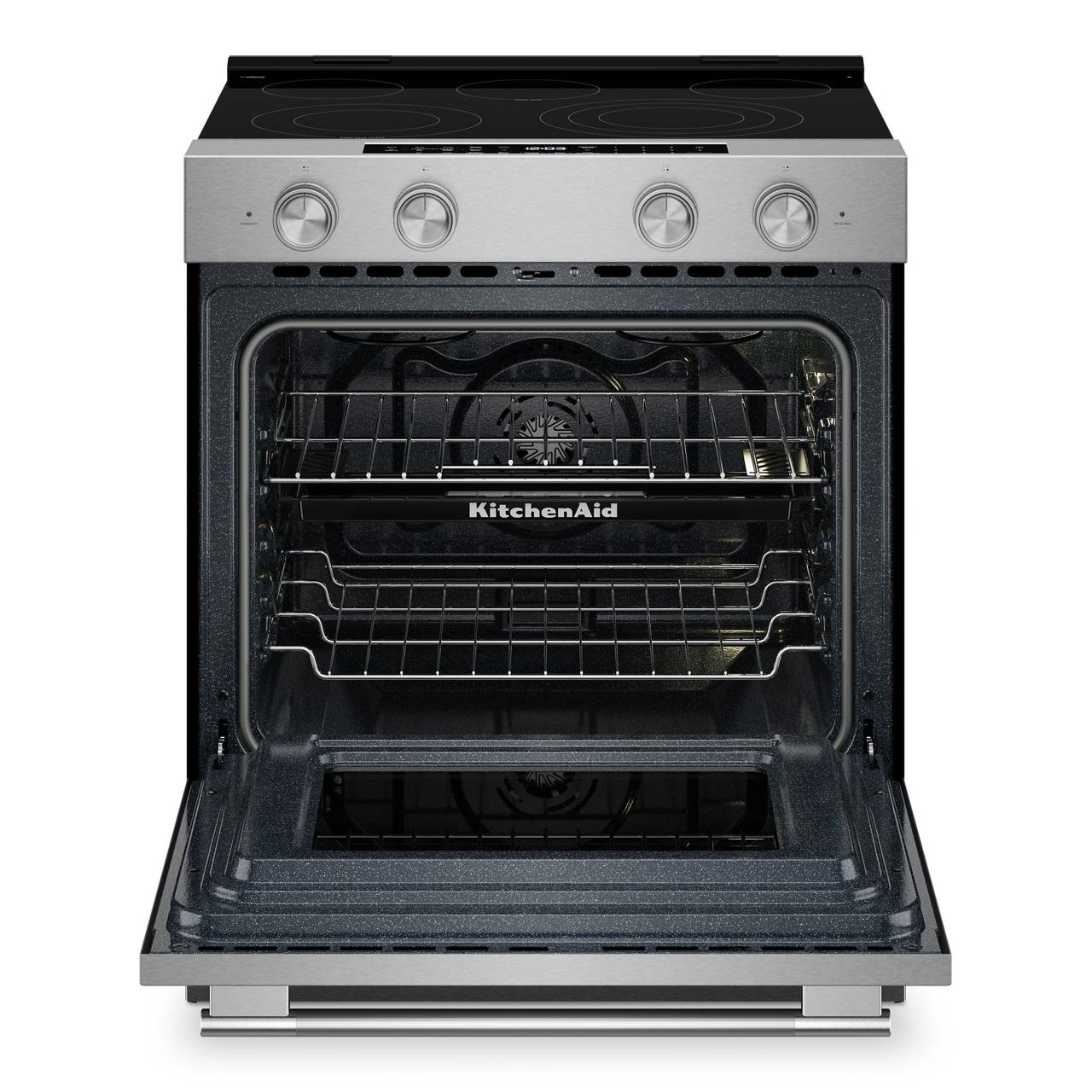 KitchenAid 30-inch Slide-in Electric Range with Convection Cooking Modes YKSES530SPS IMAGE 3