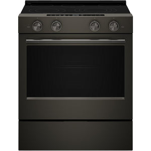 KitchenAid 30-inch Smart Slide-in Gas Range with Convection Cooking Modes and 2-in-1 Burner KSGS530SBE IMAGE 1