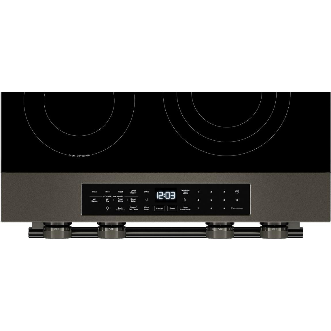 KitchenAid 30-inch Smart Slide-in Gas Range with Convection Cooking Modes and 2-in-1 Burner KSGS530SBE IMAGE 11