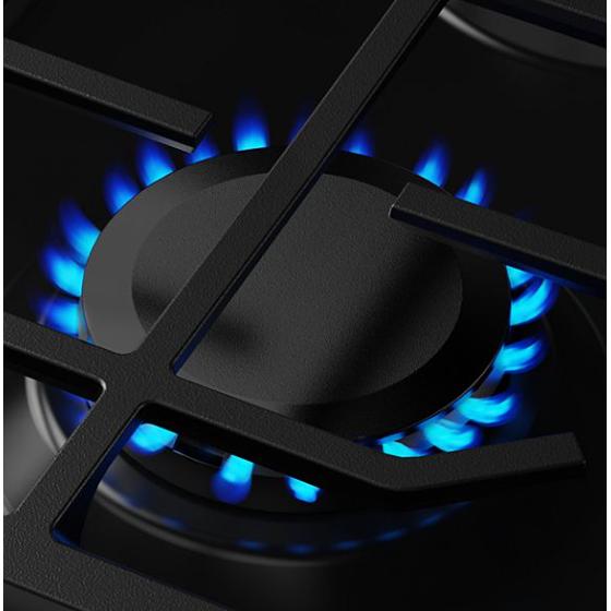 KitchenAid 30-inch Smart Slide-in Gas Range with Convection Cooking Modes and 2-in-1 Burner KSGS530SBE IMAGE 4