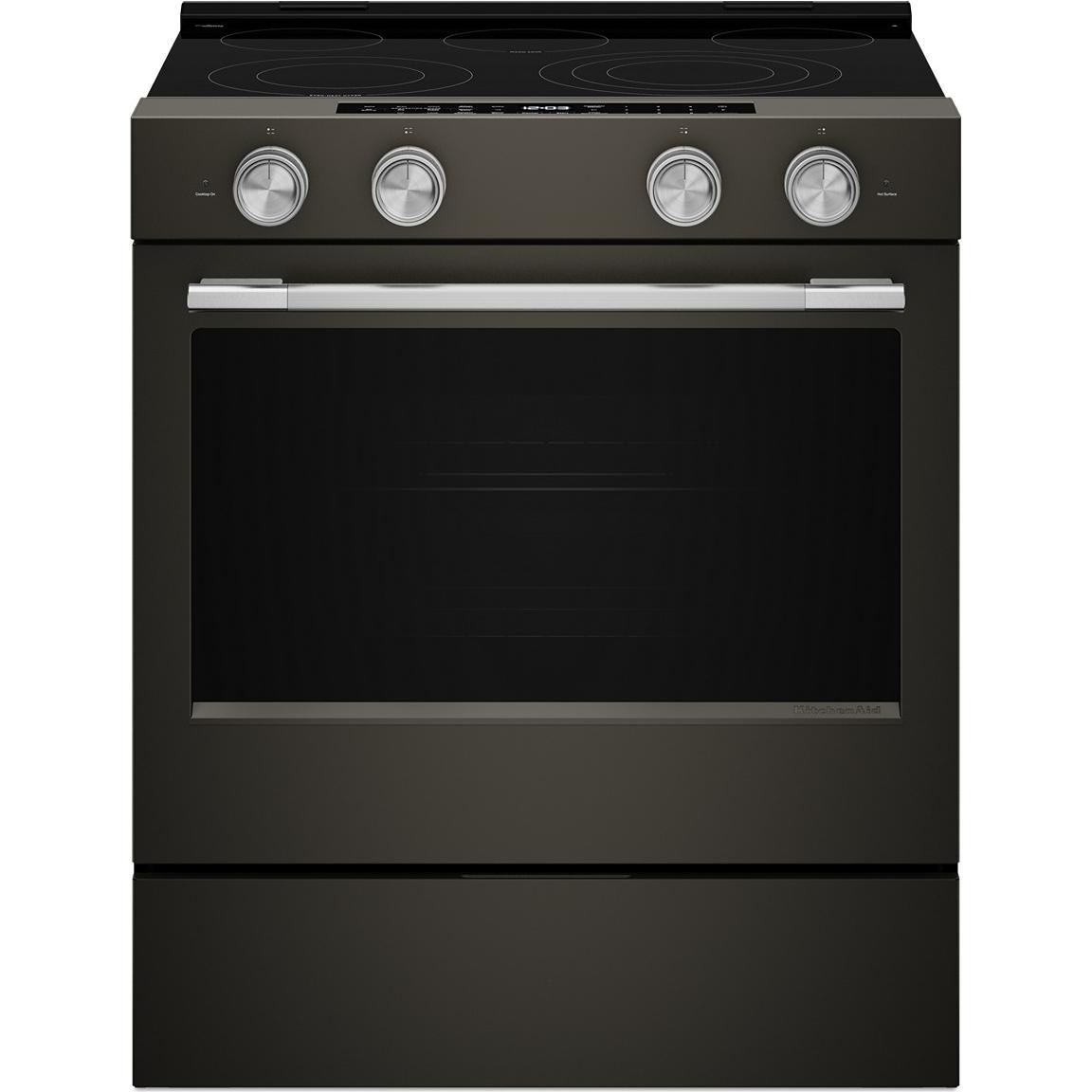 KitchenAid 30-inch Smart Slide-in Gas Range with Convection Cooking Modes and 2-in-1 Burner KSGS530SBE IMAGE 5