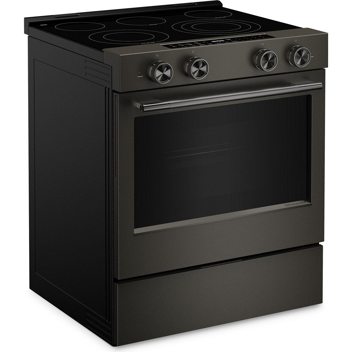 KitchenAid 30-inch Smart Slide-in Gas Range with Convection Cooking Modes and 2-in-1 Burner KSGS530SBE IMAGE 7