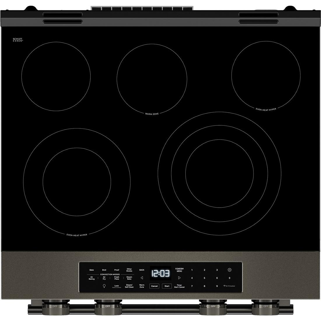 KitchenAid 30-inch Smart Slide-in Gas Range with Convection Cooking Modes and 2-in-1 Burner KSGS530SBE IMAGE 9