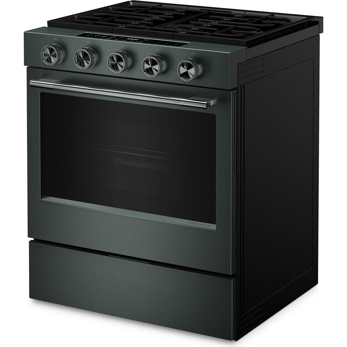 KitchenAid 30-inch Smart Slide-in Gas Range with Convection Cooking Modes and 2-in-1 Burner KSGS530SJP IMAGE 11
