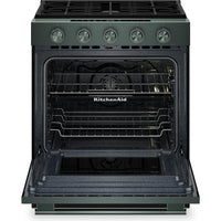 KitchenAid 30-inch Smart Slide-in Gas Range with Convection Cooking Modes and 2-in-1 Burner KSGS530SJP IMAGE 3